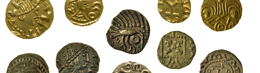 selection of Anglo-Saxon coins in gold, silver and copper alloy