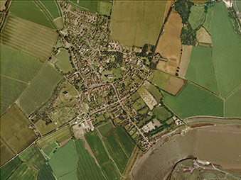 aerial view of Orford town