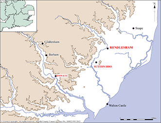 map of south east suffolk