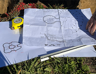 archaeological plans of kiln